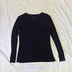 Women's Black Long Sleeve Top